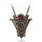 YUNMENG Zeitlose Klassische Halskette Twilight Saga Eclipse Halskette mit Anhänger New Moon Volturi Crest Schmuck Halskette Antik Gold, Gold, Goldfarben
