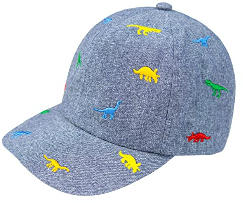 Foruhoo Kappe Kinder Jungen Verstellbar - Schildmütze für Jungen Baby Basecap Mütze (Denim,48)