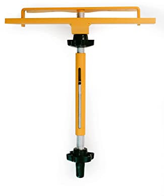 PLUNUM Tile Supporter for Tiling & Renovations -Aluminum Tool Kit Home Remodeling Construction, Installation of Ceramic Stone Porcelain Tiles Above Niches Windows Shower Doors, Yellow, Black, M