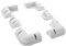 TRAMILY Lot de 6 supports de montage pour panneau solaire rectangulaire blanc pour cadre en bois de caravanes, camping-cars, bateaux, abris de jardin, caravanes, capots de protection UV