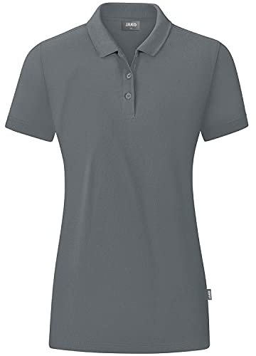 JAKO Organic Poloshirt Damen graugraugrau, 46 Damen