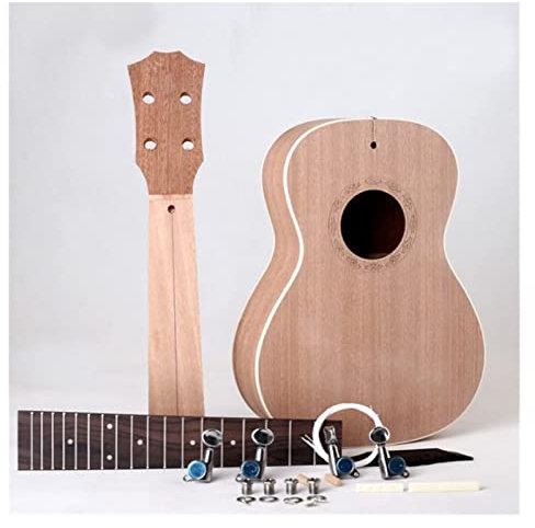 Ukulele 26in Ukulele. DIY. Kit Tenor Ukelele. DIY. Kit Hawaii Gitarren-Palisander-Griffbrett Mit Pegs-String-Brückenmutter Anfänger Ukulele