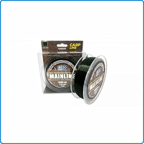 Lenza da Pesca Asso Mainline 1000m 0.28mm 10lb Filo per surfcasting carpfishing