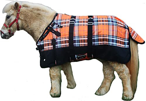 CHALLENGER 51970B Miniatur-Winterdecke, Esel, Pony, Pferd, Fohlen, 91,4 cm, Orange