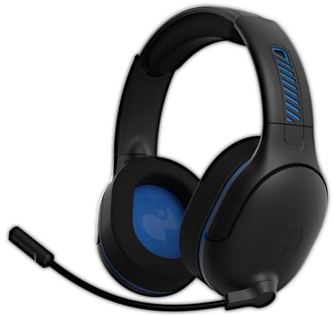 PDP AIRLITE PRO sans fil Casque BLACK With Noise Cancelling Microphone For SONY PLAYSTATION PS5 - PS4, Officially Licensed