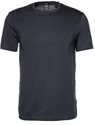 BOSS Herren Tessler 150 Slim-Fit T-Shirt aus merzerisierter Baumwolle Dunkelblau XL