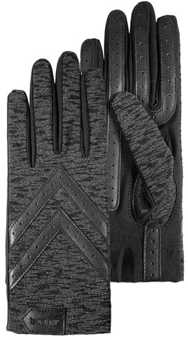 Isotoner Gants femme tactiles tissu extensible recyclé, résistant à l'eau, non doublé, taille unique, TU, imprimé