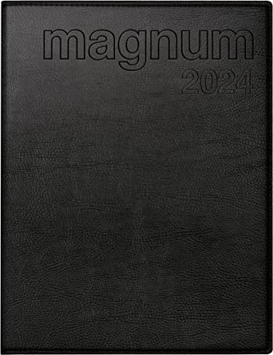 rido/idé Wochenkalender Modell magnum 2024 2 Seiten = 1 Woche Blattgröße 18,3 x 24 cm schwarz
