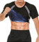 LAZAWG T-Shirt Sudation Homme Gilet Débardeur Fitness–Vêtement de Sudation Manches Courtes Tee de Sudation Homme Sport Fitness Polyurethane