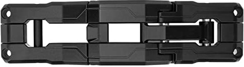 Marchepied de Charnière de Porte Pliante en Métal, Remplacement de Pédale Pliante en Alliage D'aluminium pour Wrangler JK JKU JL JLU 2007‑2021 (Noir)