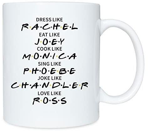 Happiness Is Watching Shows Friends Tasse Keramik Kaffeetasse Teetasse Geschenke Weiße Keramiktassen