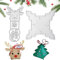 QINERSAW 2er Set 3D Stanzmaschine Stanzschablone Weihnachten Stanzformen Schokolade Prägeschablone Geschenkbox Süßigkeit Box Stanzbögen Weihnachten Handwerk Scrapbooking Rentier Hirsch Weihnachtsbaum