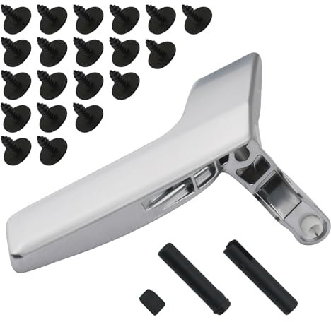 Metal Interior Door Handle Repair Kit | Compatible with Mercedes-Benz W204 X204 C230 C250 C280 C300 C63 GLK250 GLK280 GLK300 | Inside Inner Front or Rear Right Passenger Side Door Lever Matter Sliver