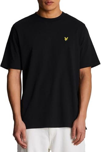 Lyle & Scott Oversized Tshirt Herren | Herren t Shirt mit Rundhalsausschnitt und Steinadlerlogo auf der Brust | XS-XXL