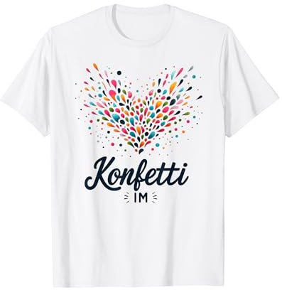 Konfetti Shirt Damen T-Shirt