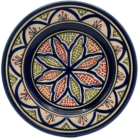 Generico Piatto in Terracotta di Safi, Marocco: Artigianale e Versatile per Tutti i Piatti Diametro 23 Cm 1504241103, 1504241059
