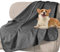 WIKEHOEX wasserdichte Hundedecke,80x100cm Outdoor Hundematte Waschbar für Grosse Hunde,Flauschig Katze ndecke und Weich Beidseitiger Sofabezug-Schutz,Dunkelgrau+grau