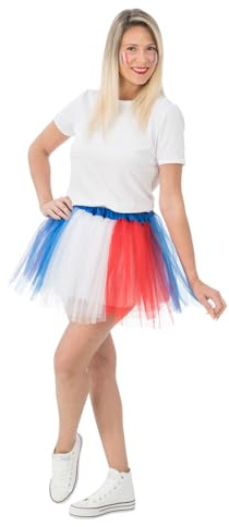 Chaks - Jupe tutu femme, accessoire de déguisement Coupe du monde, Euro