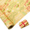 Geschenkpapierrolle für Weihnachten: Großes Kraftpapier (76 cm x 12 m), bedruckt mit festlichem Muster zum Verpacken von Geschenken