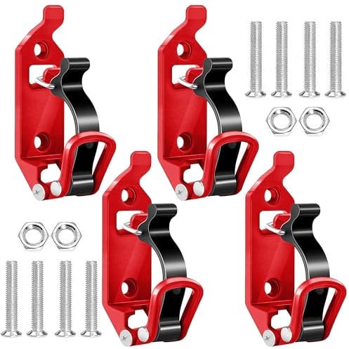 4 Stück Schaufelhalter LKW Zubehör, Schaufelhalter für Dachträger, Schaufelhalter für Besenhalterung Wand, Schaufelhalter für Offroad Zubehör, Gartengeräte Aufhängung mit Schrauben und Muttern