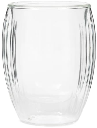 Riviera Maison [W] Double Wall Glass Line Coffee [RMAcc]