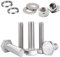 JDMA 45 Stück M6x16 Edelstahl Sechskantschrauben mit Muttern und Unterlegscheiben set, Sechskant Schrauben Maschinenschrauben Gewindeschrauben DIN 933, Sechskantschraube mit Reine Gewinde(M6x16)
