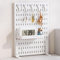 SCBTGKLN Clamp-on Desk Pegboard, Privacy Panel for Office, Pegboard Display, Desk Accessories for Office Gaming Home, No-Drill(White,30x40cm/12 x15.7)