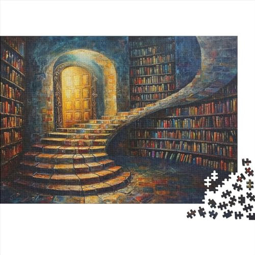 étagères de Livres Puzzle pour Adultes Puzzle De 1000 Pièces Puzzle De 1000 Pièces pour Adultes Puzzle Durable pour Adultes Idéal pour Les Amateurs De Puzzles 1000pcs (75x50cm)