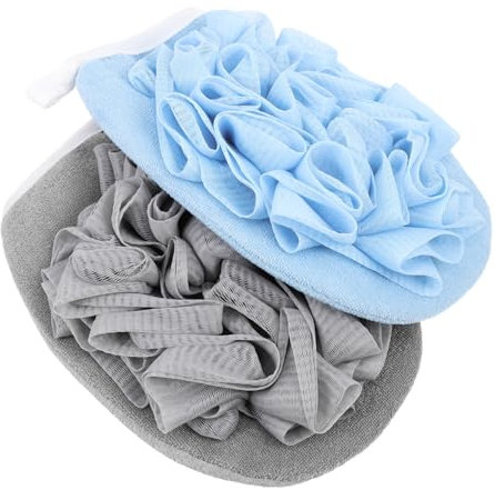 MUSISALY 2stücke Exfolierende Duschblume Für Sanfte Hautreinigung Blau Praktische Körperpflege Mit Tiefenreinigendem Für Rücken Nacken Und Schultern