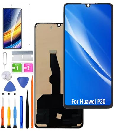 Ersatz Display für Huawei P30 LCD Bildschirm incell, ELE-L29 ELE-L09 ELE-AL00 Display Bildschirm Touch Digitizer Assembly Reparaturteile Kit(Ohne Fingerabdruck)
