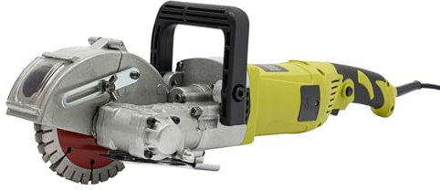 Mauernutfräse, 4000W Wandfräse 6500r/min, Mauerfräse Schlitzfräse mit 37 mm Tiefe, 33 mm Breite, für Ziegel Granit Marmor Beton Cutter Notcher Groover mit 5 x Sägeblätter