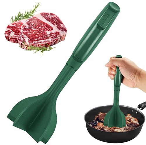 Hshenjhu Picador de Carne, Picadora de Carne Resistente al Calor, Triturador Multifuncional Resistente al Calor, para Carne de Hamburguesa, Picadora de Carne para Carne Molida, Pavo, Carne