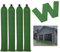 4 pezzi Sacchi di Sabbia per la Protezione,19 * 150cm Sacchi Di Sabbia Per Il Controllo Delle Inondazioni,Sacchi di Sabbia Lunghi in Tela,Con cordoncino per garage, porte, finestre, ecc. (verde)