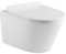 Wall Hung Toilet Rimless Pan 1.12m Concealed Cistern Frame WC Plate Soft Close Seat Options (Wc Round Pan)