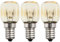 3 x Backofenlampe E14 15W 300 Grad Dimmbar 2700K Warmweiße, Backofen Glühbirne 240V T25 Bis 300°C HitzebeständigeS Backofenlampe für Ofen, Salzkristalllampe, Mikrowelle, Lavalampe.