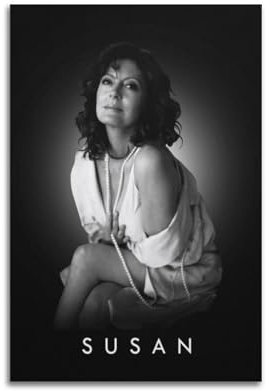 YTNBENE Susan Sarandon Schauspieler-Poster, dekoratives Gemälde, Leinwand, Wandposter und Kunstdruck, moderne Familienschlafzimmer-Dekoration, Poster, 20 x 30 cm