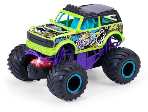 Dickie Toys - Wild Bronco Monstertruck ab 3 Jahre (18 cm) - Ford SUV als Monster-Truck mit coolem Licht & Sound, Spielzeug-Auto für Kinder mit Friktion und Gummireifen, inkl. Batterien