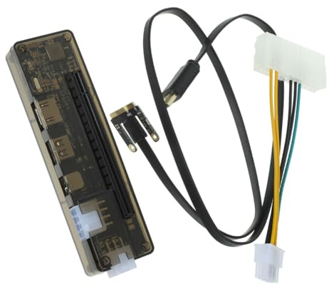 SHINEOFI Docking Station Esterna per Scheda Grafica Pci-e, Adattatore Video per Notebook Interfaccia USB 2.0 e Slot Pci-e X16 Stili multipli