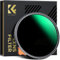 K&F Concept Ultra-niedrige Reflexion ND Filter 58mm Variabler ND2-400 Graufilter (1-9 Blendenstufen)(Nano Xcel)