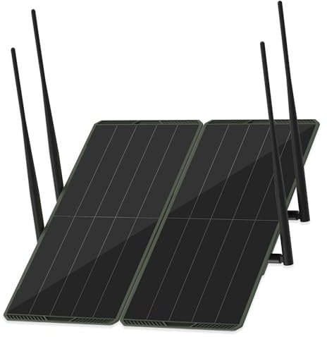 Ripetitore ripetitore WiFi da 30W per esterni,Dual Band,5,8G/2,4G,copertura 300m, 1200 Mbps,batteria 111Wh,IP65,supporta 100 dispositivi,per cortile,fattoria, ufficio,uso commerciale