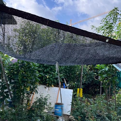 Jardin Filet D'Ombrage pour Plantes 50% Filet Anti Chaleur,Respirant Toile | Ombrage Refroidissement Protection Solaire pour Fleurs Serre agricole,Noire