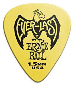 Ernie Ball 1.5 mm Yellow Everlast Picks 12-pack