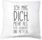4you Design Deko-Kissen -Ich mag Dich mehr als Pizza, Jogginghose und Netflix- Zierkissen mit lustigem Spruch - Geschenk zum Valentinstag für Männer & Frauen