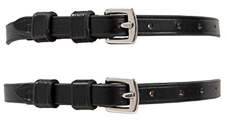 Huntley Equestrian Premium English Leder Sporenriemen (schwarz, 45,7 cm lang)