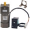AC 220V 90W Motor mit einstellbarer Drehzahl Stufenlos regelbarer Frequenzumrichtermotor mit Getrieberegler und Halterung (100K)
