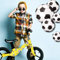 Wandtattoo Loft Fahrradaufkleber für Kinderfahrräder, 38 Stück, Fussball Motiv, Fahrradsticker, Aufkleber für Fahrrad Jungen, Sticker für Jungen, Aufkleber Laufrad, Fahrraddekoration