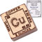 CoinFolio Briefbeschwerer, würfelförmig, 999 Pure Chemistry Element Design, mit Echtheitszertifikat