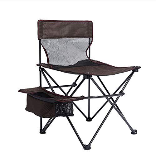 XBSLJ Campingstuhl faltbar Klappbarer Campingstuhl im Freien mit seitlicher Ablage, tragbarer Leichter Angelstuhl Hochleistungsklappstühle für Travel Beach BBQ Garden