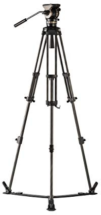 Libec NX-300C 3-teiliges Kohlefaser-Stativ mit NH30-Kopf und Bodenspreizer