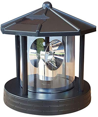 Fachhandel Plus – Ersatzkopf Solar-Leuchtturm groß drehend | für Roter Sand 110 cm, inkl. Akku